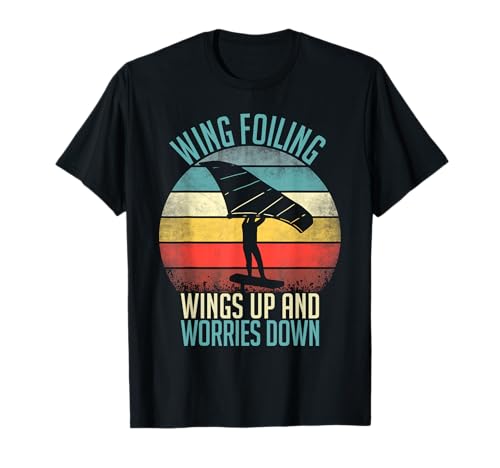 Wing-Foil Wing Surf Wingfoiling Hydrofoil Foilboarding T-Shirt
