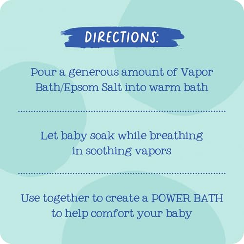 Image of Oilogic Stuffy Nose & Cough, Essential Oil Vapor Bath & Epsom Salt Soak | Gentle Bath Baby Essentials with 100% Pure Essential Oils Soothe Cough & Stuffy Nose - Pediatrician-Tested Baby Care Products