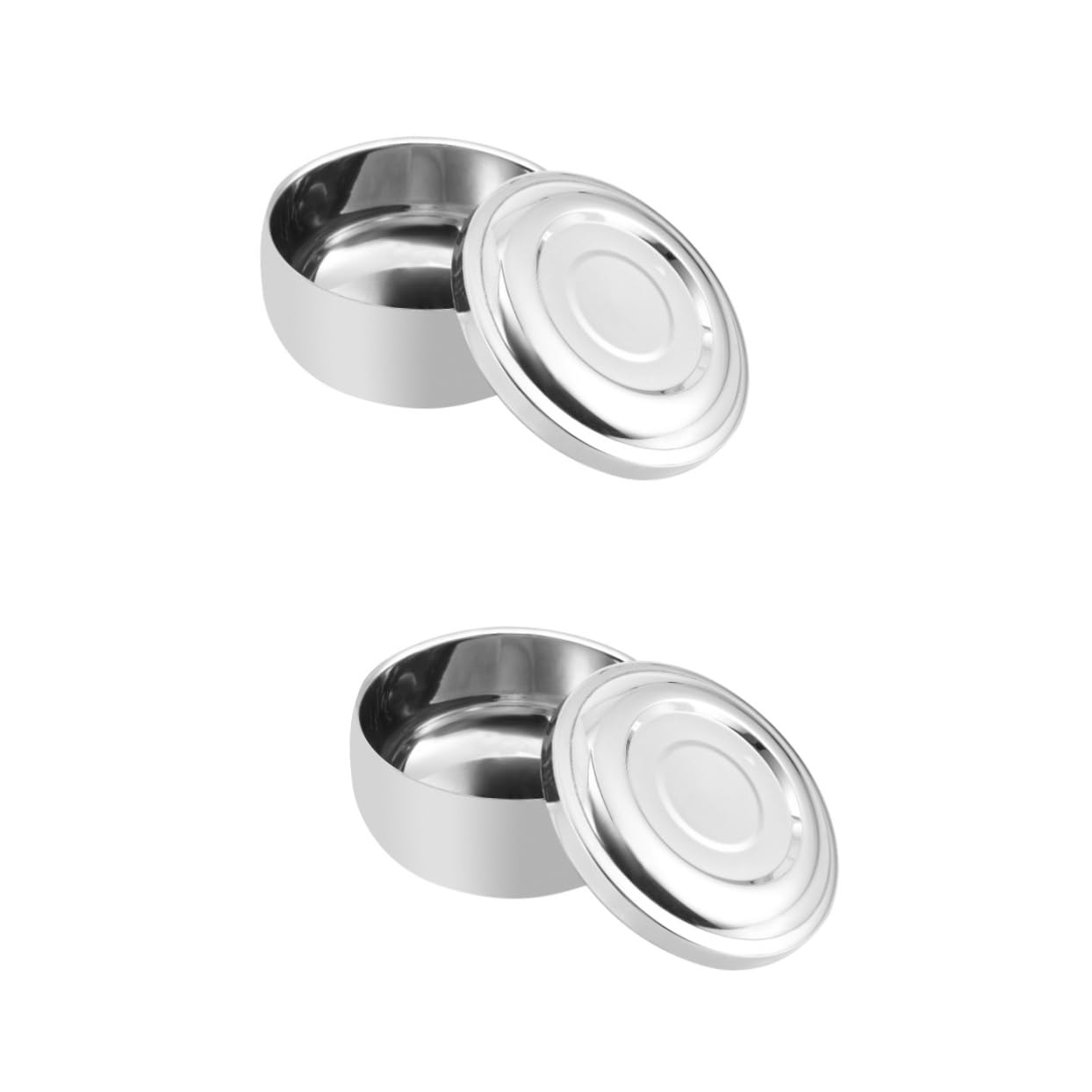 Didiseaon 2piezas Tazón De Afeitar Con Tapa Para Hombres Contenedor Grande y Para Jabón De Afeitar Para Húmedo y Limpieza