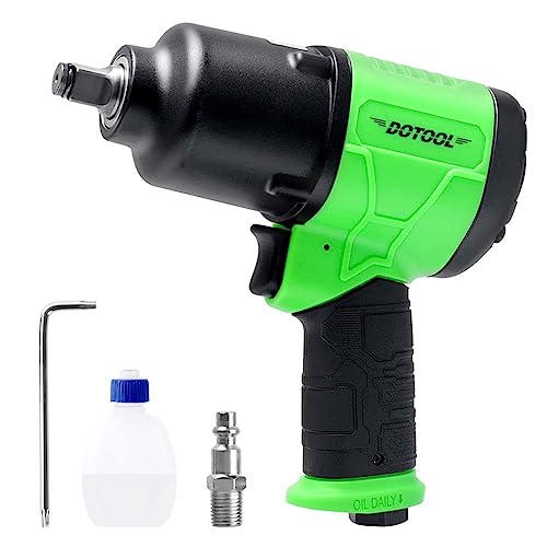 Dotool Air Impact Wrench 1/2 Inch Square Drive Heavy Duty 880 Ft-Lbs Max Loosening Torque Output Pneumatic Impact Wrench Twin Hammer 7800Rpm For Automobile Repair #TOP26