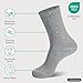 YOUCHAN 10 Paar Business Socken für Herren und Damen ohne Naht Atmungsaktiver Baumwoll Herrensocken Grau 47-50