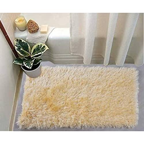 Image of Anti Skid Doormats for Home and Office Entrance Living Room and Bathroom Mats | Entrance Door Mats for Home and Office Entryway. (Solid Beige, 20x32)