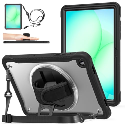 Coque Samsung Galaxy Tab A11 Plus avec protège-écran et support transparent