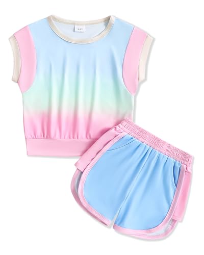 Image of Weebaby Baby Clothes Girl Toddler Summer Outfits Infant Casual Sleeveless Halter Ruffle Tank Cute Short Set Baby Clothing