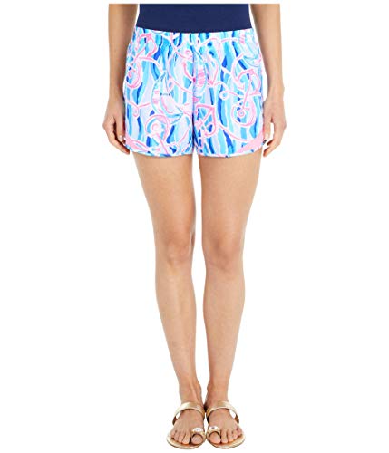 Lilly Pulitzer Ocean Trail Shorts Skim Blue Reel Nauti SM 4