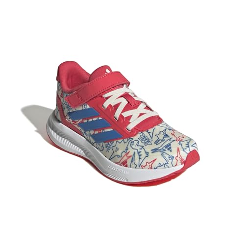 Image of adidas Kids' Marvel Run Falcon 5 Elastic Lace & Strap Shoe