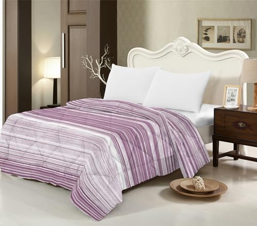 Edredón Nórdico para Cama 150 (250x260 cm) - Relleno de Fibra 250gr/m2, Diseño Estampado Reversible, Suave, Transpirable, Hipoalergénico, Ligero y Cálido para Invierno y Entretiempo (Chicago)