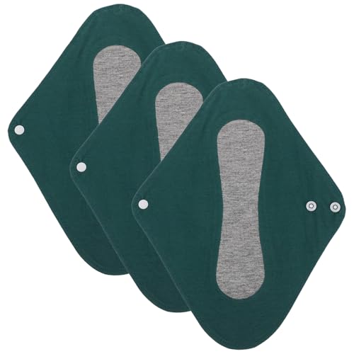 SMASOLO Compresas Posparto Reutilizables de Algodón 3 Unidades Toallas Sanitarias Antifugas para Flujo Abundante Absorbentes y Transpirables Lavables y Cómodas para Piel Sensible