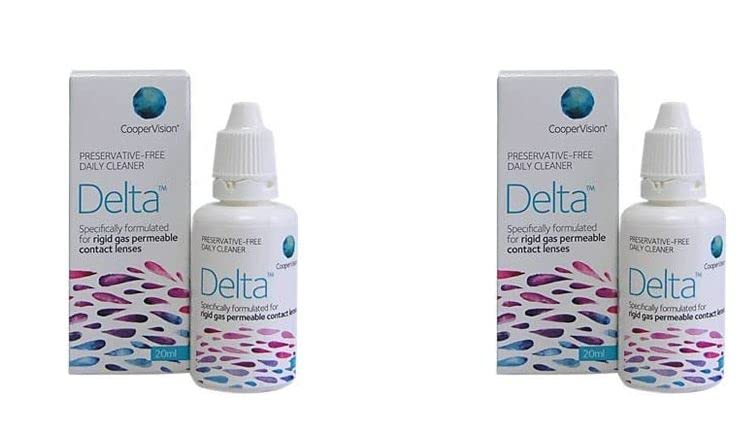 2 x 20ml CooperVision Delta Daily Cleaner