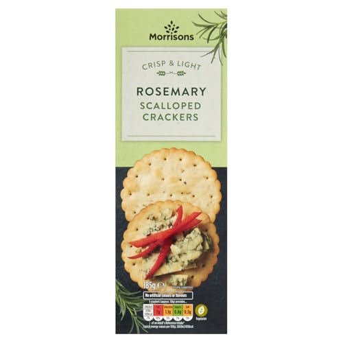 Morrisons - Morrisons Rosemary Scalloped Crackers, 185g