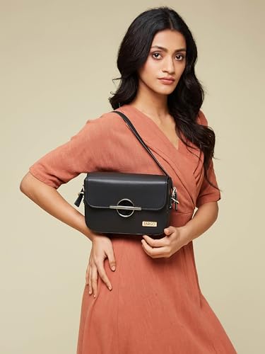 Fargo PU Women's Sling Bag Cross-Body Black - Image 3