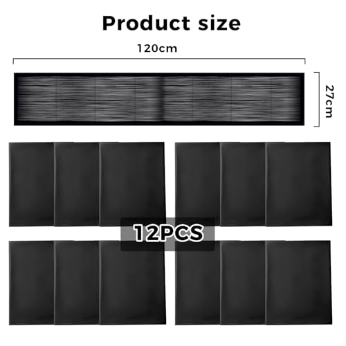 Kakerlakenfallen,12 Stück Schabenfalle,120cm * 28cm,Kakerlaken Falle,Kakalakenfallen,Insektenfalle,für Schaben Monitoring,Ungiftig, Spinnenfänger zur Küche,Garten,Haus und Wohnbereiche,Lagerhalle