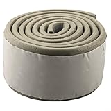 Honseadek 3D-Wandeinfassungsband für Haus und Garten, 2 m Sockelleiste mit Anti-Kollisions-Design, verdickter Schaumstoff-Baumwolle, dekorativer Kantenschutz für Korkböden und Innenwände (grau)