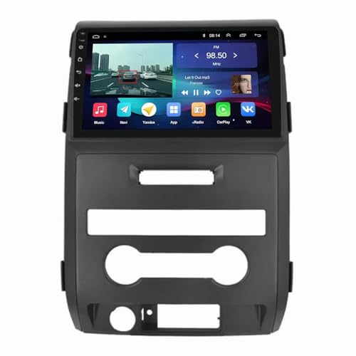 Radio coche 2 DIN con Carplay inalámbrico para modernizar tu Ford F150 entre 2009 y 2012