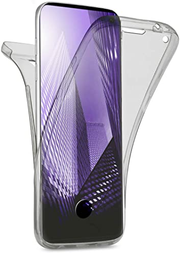Coque silicone Samsung S10 moex double protection integrale anti choc ecran et dos anthracite