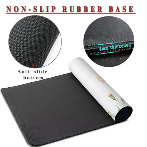 Tapis souris gamer large à bords cousus et surface étanche imperméable