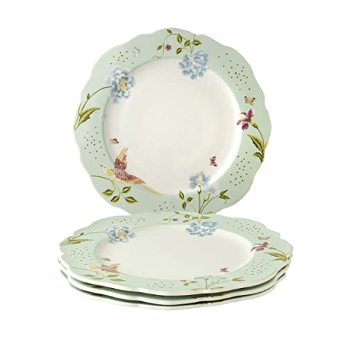 Laura-Ashley-Heritage-Mint-Uni-95-Scalloped-Plates-in-Giftbox-Porcelain-Accent-Plate-Set-Microwave-and-Dishwasher-Safe-Dinnerware Laura Ashley Heritage Mint Uni 95 Scalloped Plates in Giftbox Porcelain Accent Plate Set Microwave and Dishwasher Safe Dinnerware