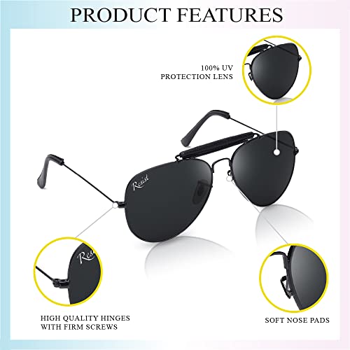 Buy Resist Black Aviator Sunglasses For Men Attractive Coolers For