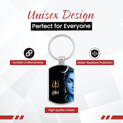 Image of Stylish Metal Keychains with Permanent Glossy Print - Inspirational Quotes & Spiritual Designs - Perfect Key chains for loved ones, Personal Use, Gifts & Return Gifts