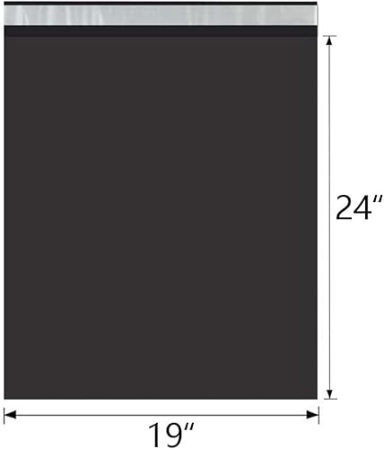 Miniatura 50 de UCGOU Sobres de polietileno de 14.5 x 19 pulgadas, color negro, paquete de 100 bolsas de envío grandes #7, sobres de correo gruesos fuertes y Negro