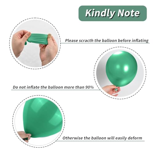Image of Sage Green Pink Balloons, 12 Inchs Retro Pink Green White Metallic Gold Balloons, Pastel Birthday Balloon for Girls' Birthdays Jungle Safari Baby Shower Wedding Party Decoration