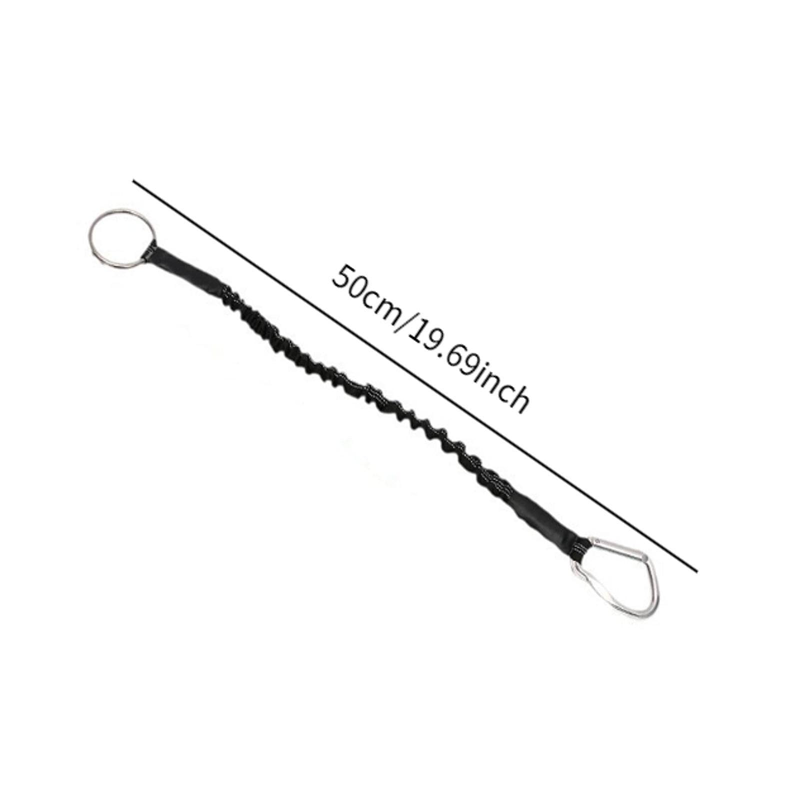 kowaku Elastic Rope Device for Rafting and Caving Gear, Black