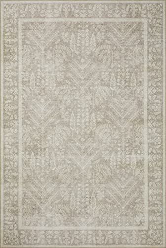 Loloi Rifle Paper Co. Maison Collection MAO-02 Bough Natural 2'-0" x 5'-0", .19" Pile Height, Accent Rug