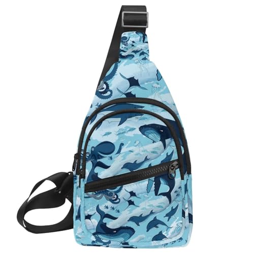 Mochila de pecho para hombre y mujer con paraguas de otoño impermeable