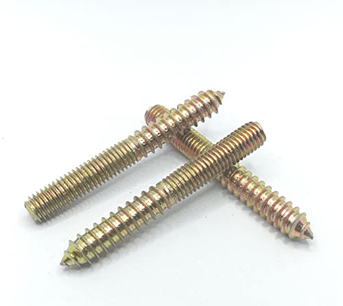 Image of Hanger Bolt M10x80 Double Headed Bolt Self-Tapping Screw for Furniture 15Pcs