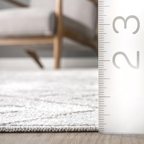 nuLOOM Audrey Ivory Geometric Moroccan Area Rug, 5x8