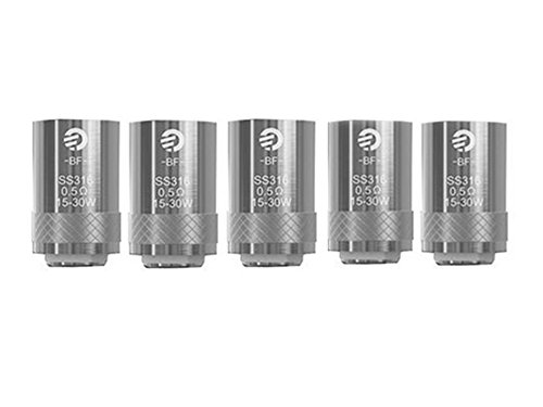 Joyetech - Lot de 5 résistances SS316 (0,50 ohm) pour Clearomiseur CUBIS/CUBIS Pro/CUBIS Pro Mini/eGo AIO/eVic AIO (Sans Nicotine Ni Tabac)