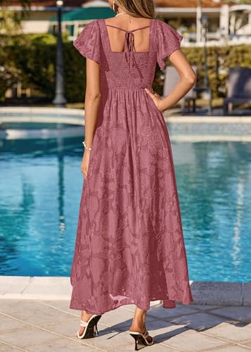 Image of KIRUNDO Bridesmaid Wedding Guest Formal Dresses for Women