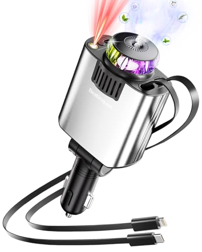 Retractable Car Charger with Diffuser
