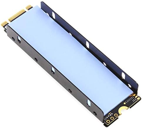 JEYI Cooling Warship Fan NVME NGFF M.2 Heatsink 2280 ssd Metal Sheet Thermal Conductivity Silicon Wafer Cooling Fan Heatsink (Red)