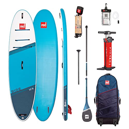 Red Paddle Co Unisex 10 8 Ride Hybrid Tough Inflatable Paddle Board Bundle, Azul, 10 8 Uk Red Paddle Co Unisex 10 8 Ride Hybrid Tough Inflatable Paddle Board Bundle, Azul, 10 8 Uk