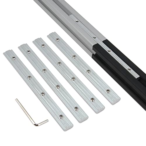 Zeberoxyz 4pcs Straight Line Connector Length 7.1inch Joint Bracket with M6 Screws for 3030 Series T Slot 8mm Aluminum Extrusion Profile (3030 Series Straight Brackets-Silver) - Image 2