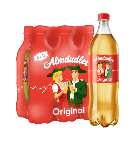 Almdudler Original Alpenkräuterlimonade im Vorratspack (6 x 1 l) - Limonade aus natürlichen Alpenkräutern