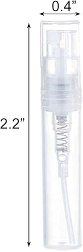 Miniatura 6 de BlingKingdom 10 unids 0.1 fl oz recargable mini atomizador atomizador botellas vacías perfume portátil líquido viaje muestra botella pulverizador