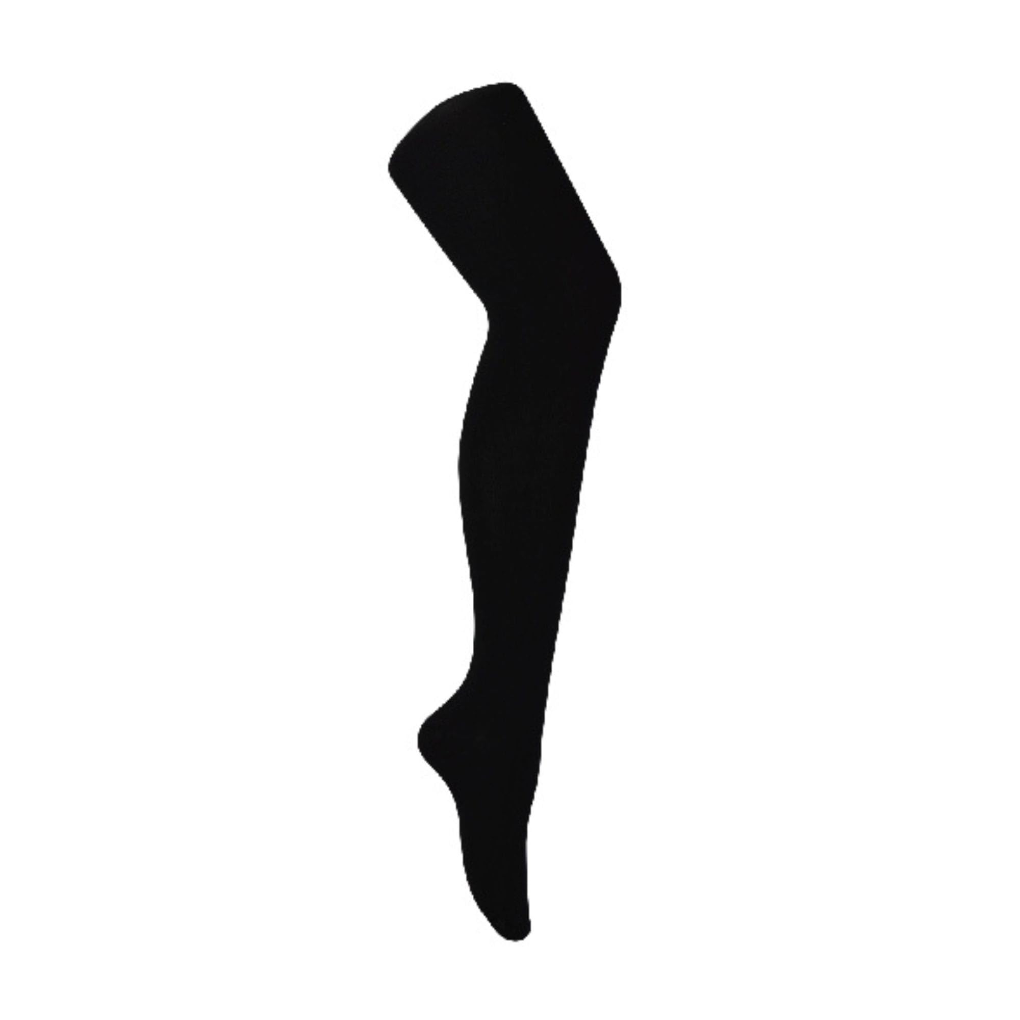 Sock Snob Women's Black 2 Pack Bamboo Tights For In | Plain Opaque Tights For
