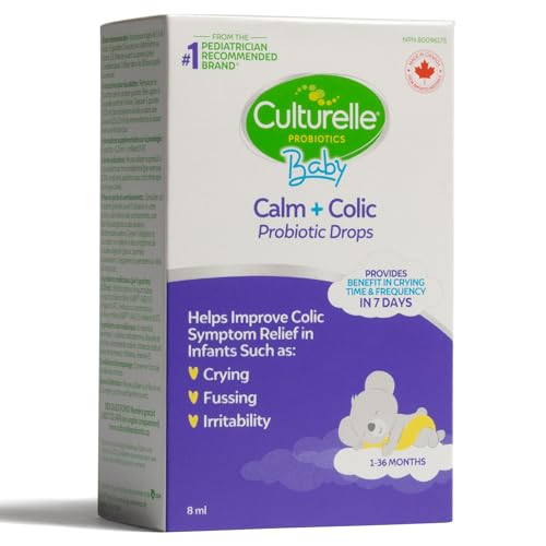 Culturelle Probiotics Calm Plus Colic Baby Probiotic Drops, 8 ml, Helps Soothe Colic, Fussiness, Crying & Irritability, Supports Digestive Health and Comfort for Babies 1-36 Months - Image 3