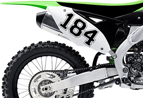 3x Num&eacute;ro De D&eacute;part Au Choix Moto Motocross &eacute;tiquette ATV MX Enduro