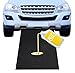 Cheardia 2 Pack Garage Floor Mat, 60 x 36 Inches Oil Spill Under Car With Waterproof Backing, Black Reusable Rubber for Driveway Protects Surfaces