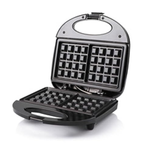 Tostador Profesional de Sandwiches a la Plancha, Prensa Panini Antiadherente con Cierre de Seguridad y Luces Indicadoras - Grill para 2 Rebanadas de Panini Crujiente(Waffles)