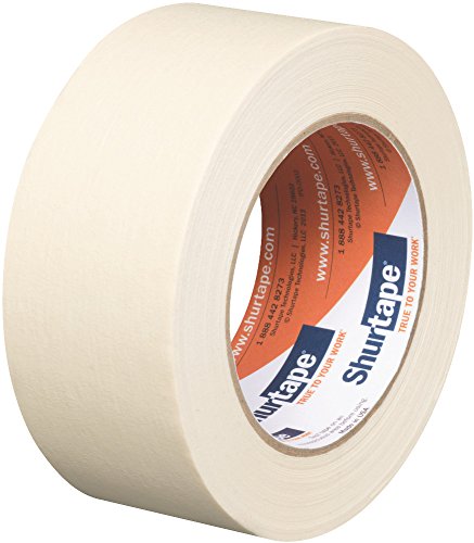 Image of Shurtape CP 83 Utility Grade, High Adhesion Masking Tape, 48mm x 55m, Natural, 1 Roll (250185)