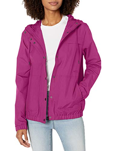 Volcom Women's Enemy Stone Hooded Zip Front Windbreaker Jacket, paradise purple, Medium