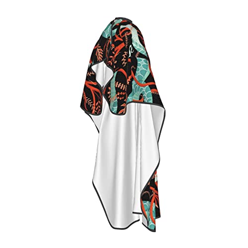 Cape de coiffeur anti-taches blanche imperméable pour éviter les cheveux dans le cou