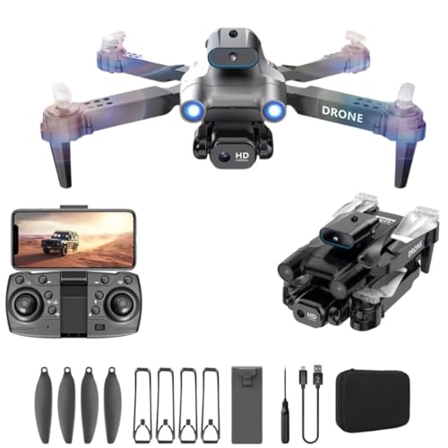 Image of WEADFAX-Drone-with-4K-Camera-WiFi-FPV-1080P-HD-Dual-Foldable-RC-Drone-Altitude-Hold-Headless-Mode-Visual-Positioning-Auto-Return-App-Control-Quad-Copter (D2)