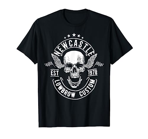 British Motorcycle Rebel American England Newcastle Biker Camiseta