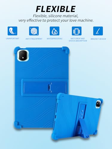 Coque Honor MagicPad 3 12,5" silicone bleu avec support - 5