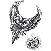 Produktbild Handaxian 2pcs-Flower Arm Tattoo Aufkleber wasserdichte Abdeckung Narben Männer und Frauen Tattoo Schwarze Eule Aufkleber Feder Dreieck Aquarell 2pcs-41